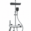 baderiebarneveld Thermostatic Shower System with Rain Shower and Hand Shower